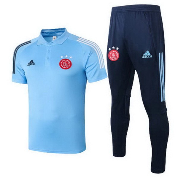 Polo Ajax Conjunto Completo 2020 2021 Azul